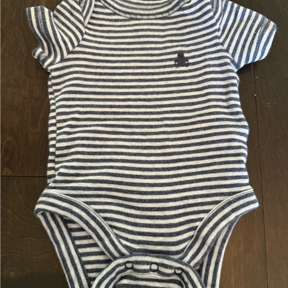 GAP Navy and White Striped Baby One Piece - Picture 2 of 3